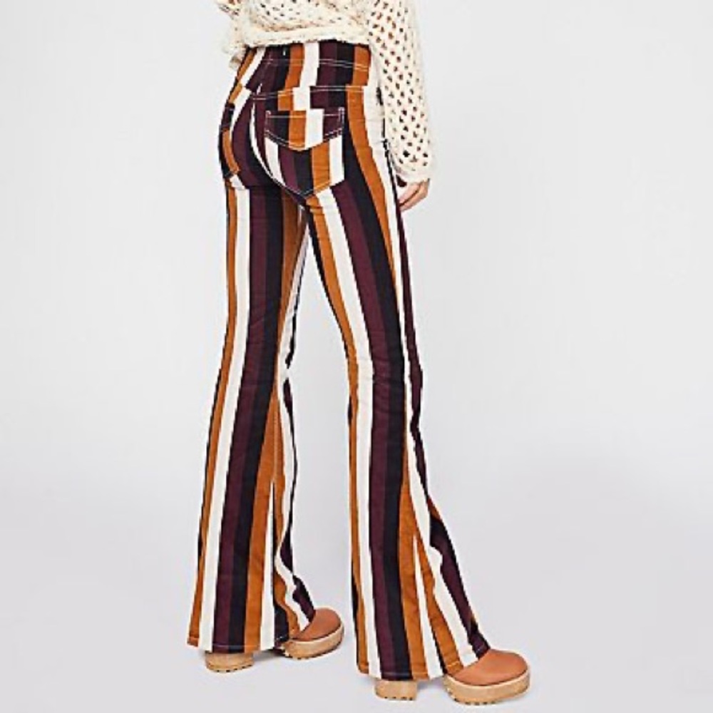 NWT Free People Pull On Retro Corduroy Flares 27
